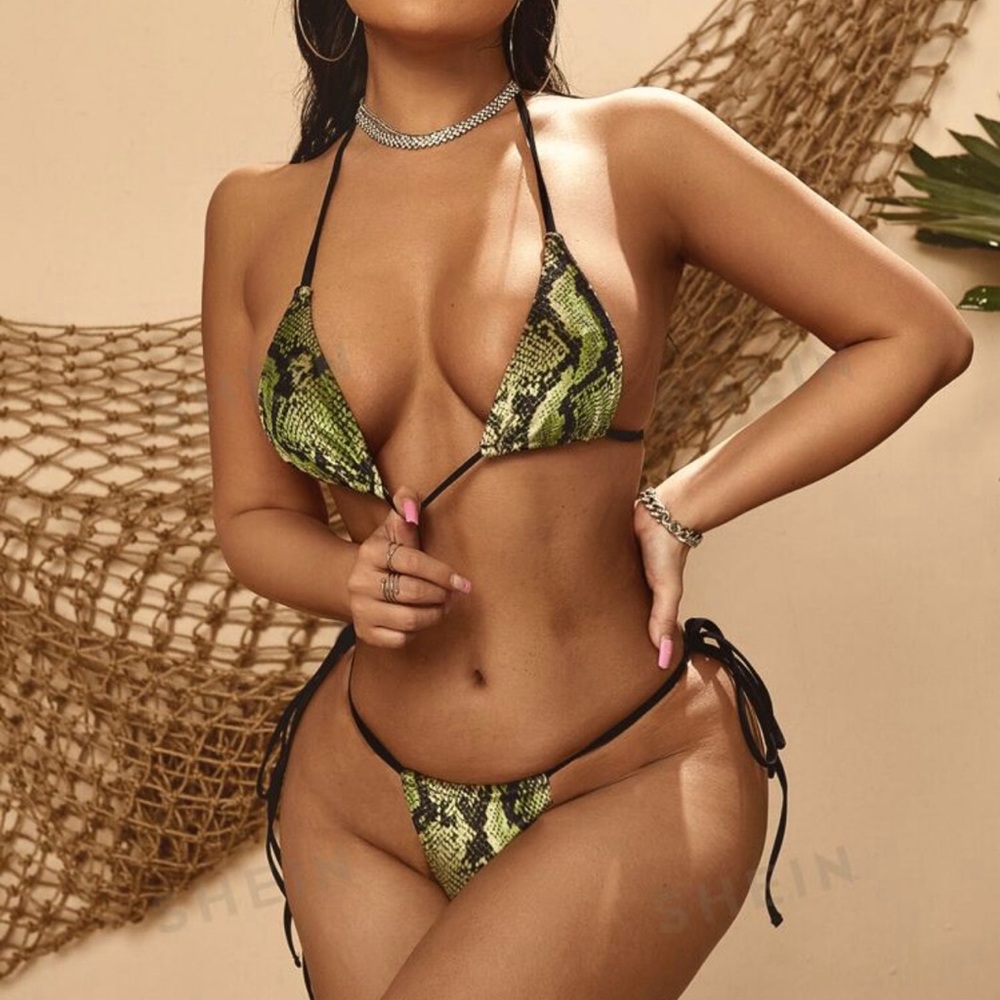 NWT SHEIN snake print swimsuit